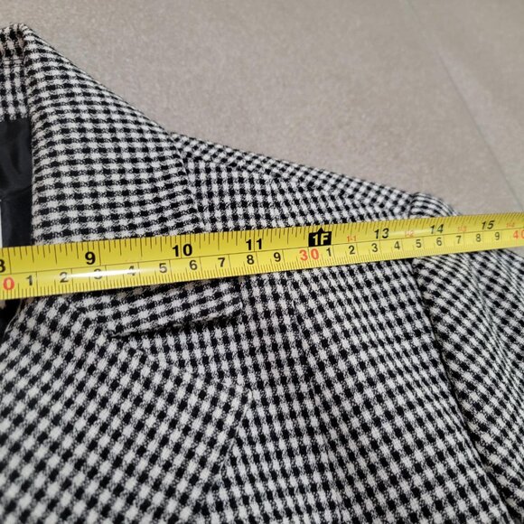 Vintage Oscar de la Renta Black White Checkered Jacket Blazer - Picture 10 of 12